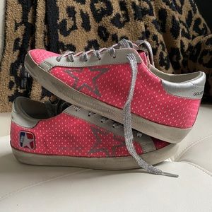 Golden Goose Neon Pink Superstars 37